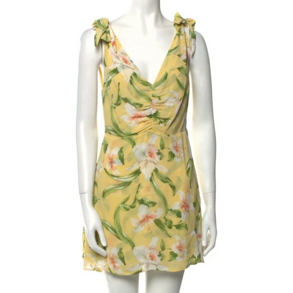 Reformation Carmensita Sleeveless Mini Floral Dress Sz 6 (Z - Picture 2 of 7